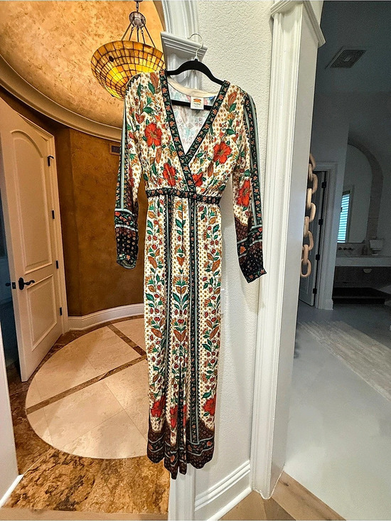 FARM Rio Dresses & Skirts - FARM Rio x Anthropologie Floral Wide Leg Jumpsuit XS